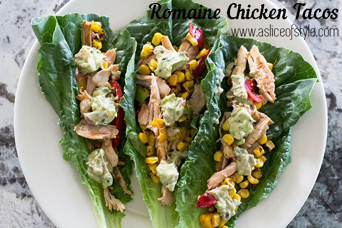 Romaine Chicken Tacos