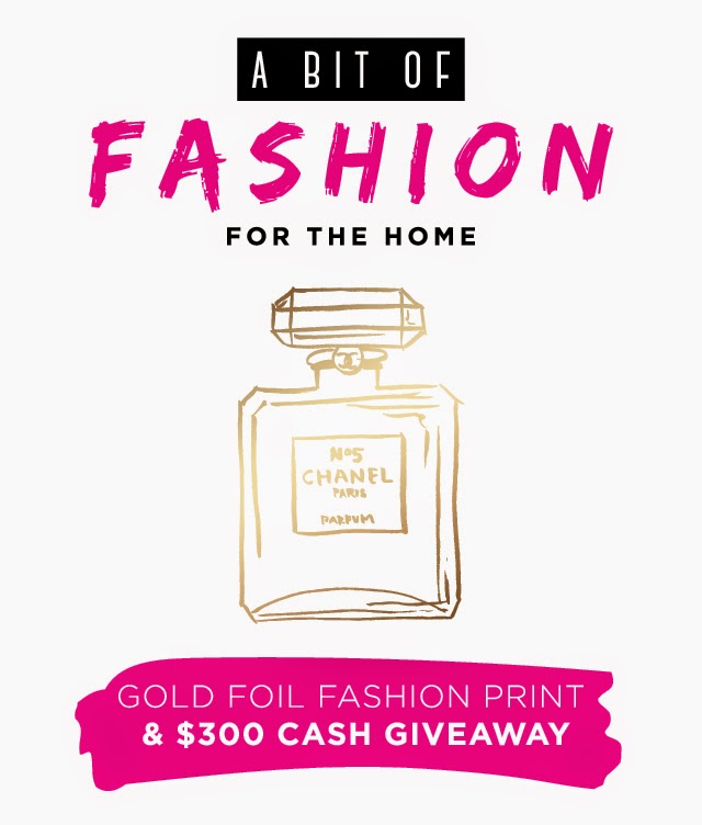 Gold Foil Fashion Print and $300 Cash Giveaway!