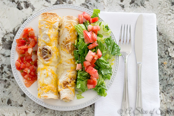 White Chicken Chili Enchiladas - A Slice of Style