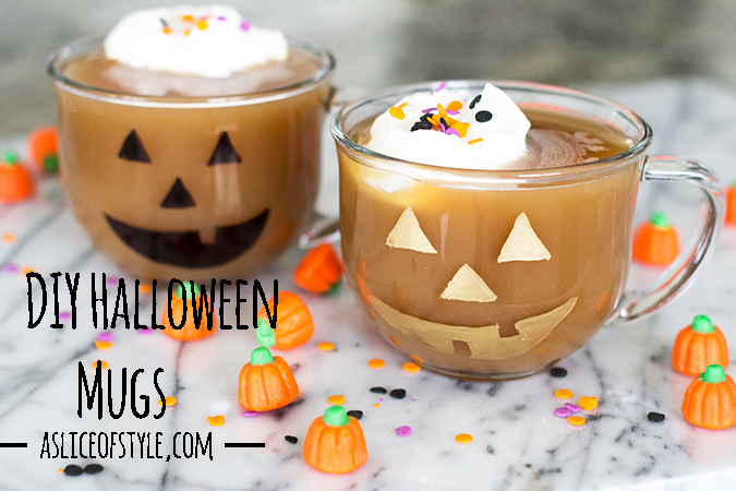 DIY Halloween Mugs!