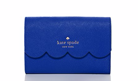 Kate Spade sale, good deals on Kate Spade, Kate spade wallets, Kate Spade purses, blue wallet, zipper wallet, good purses for summer