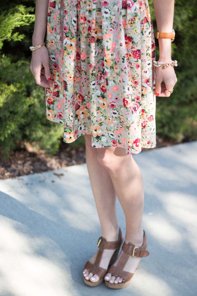 Lularoe Floral Dress - A Slice of Style