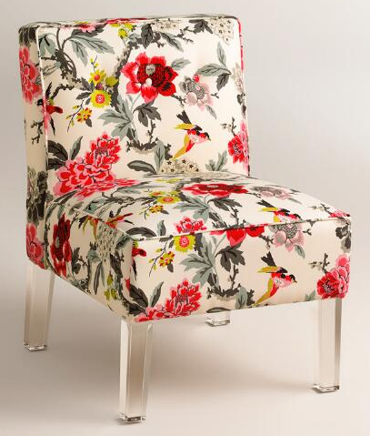 World market floral online chair