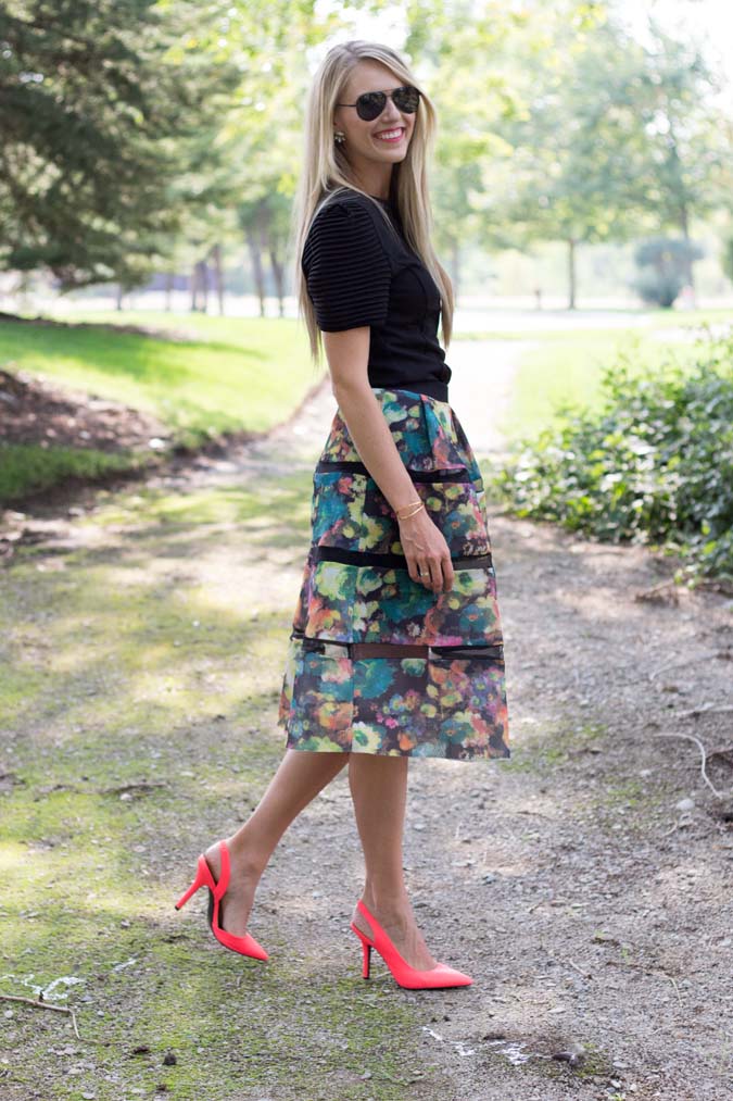 Floral Skirt with Sophie May - A Slice of Style