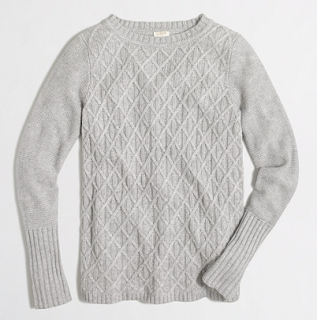 cableknit sweater