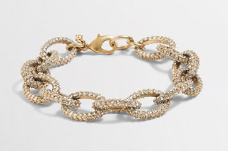 gold link bracelet