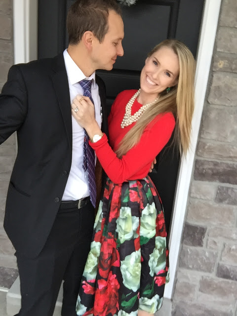 IVF treatment with Neupogen, featured by top Utah lifestyle blog, A Slice of Style: image of a couple smiling coming back from Church,