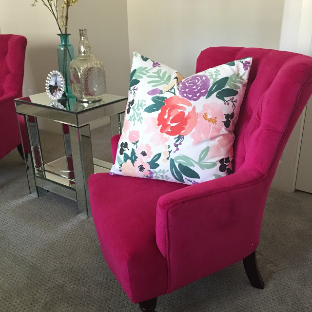 pink living rooms chairs