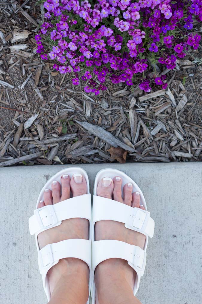 gray rubber birkenstocks