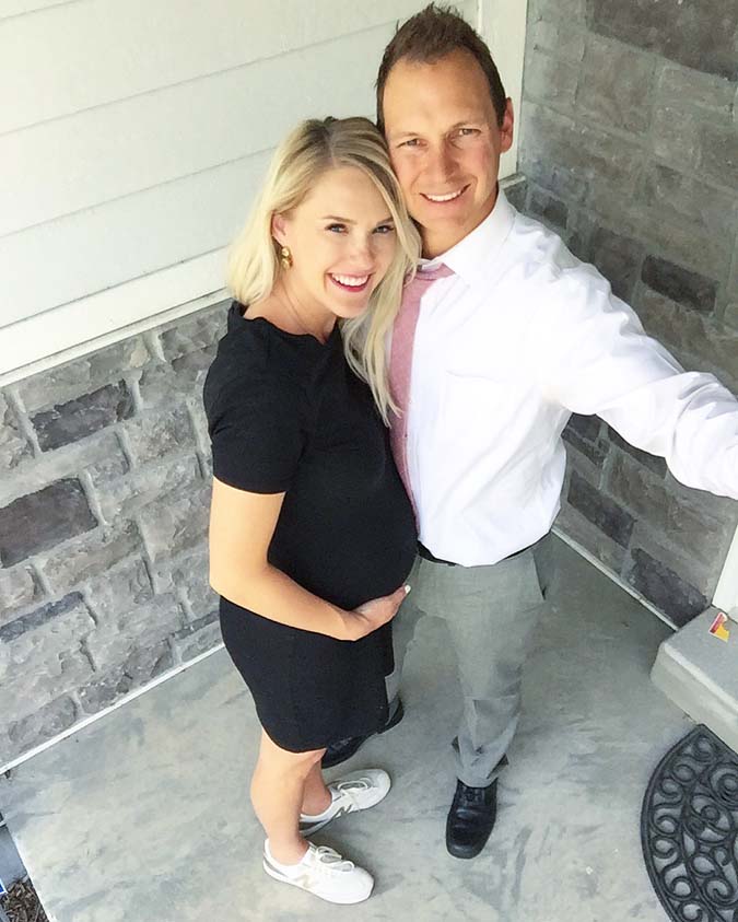 26 weeks pregnant with twins featured by top US life and style blogger and twin mom, A Slice of Style