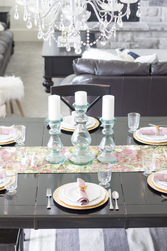 Easter Table Setting featured by top US life and style blog A Slice of Style