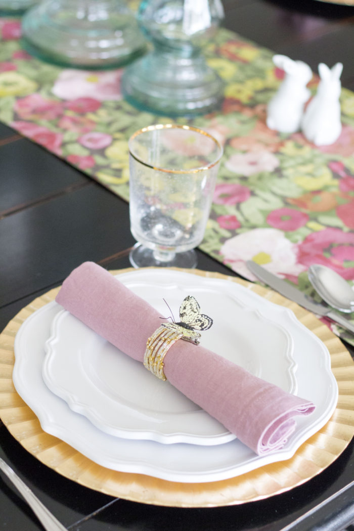 Easter Table Setting featured by top US life and style blog A Slice of Style