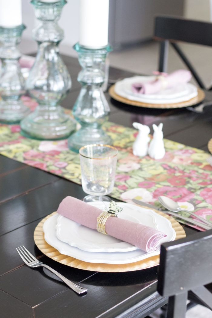 Easter Table Setting featured by top US life and style blog A Slice of Style