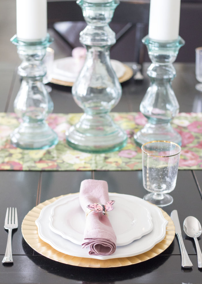 Easter Table Setting featured by top US life and style blog A Slice of Style