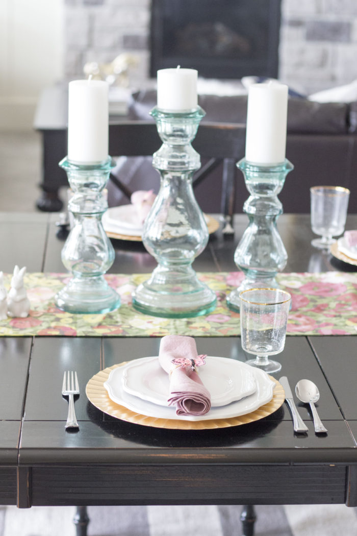 Easter Table Setting featured by top US life and style blog A Slice of Style