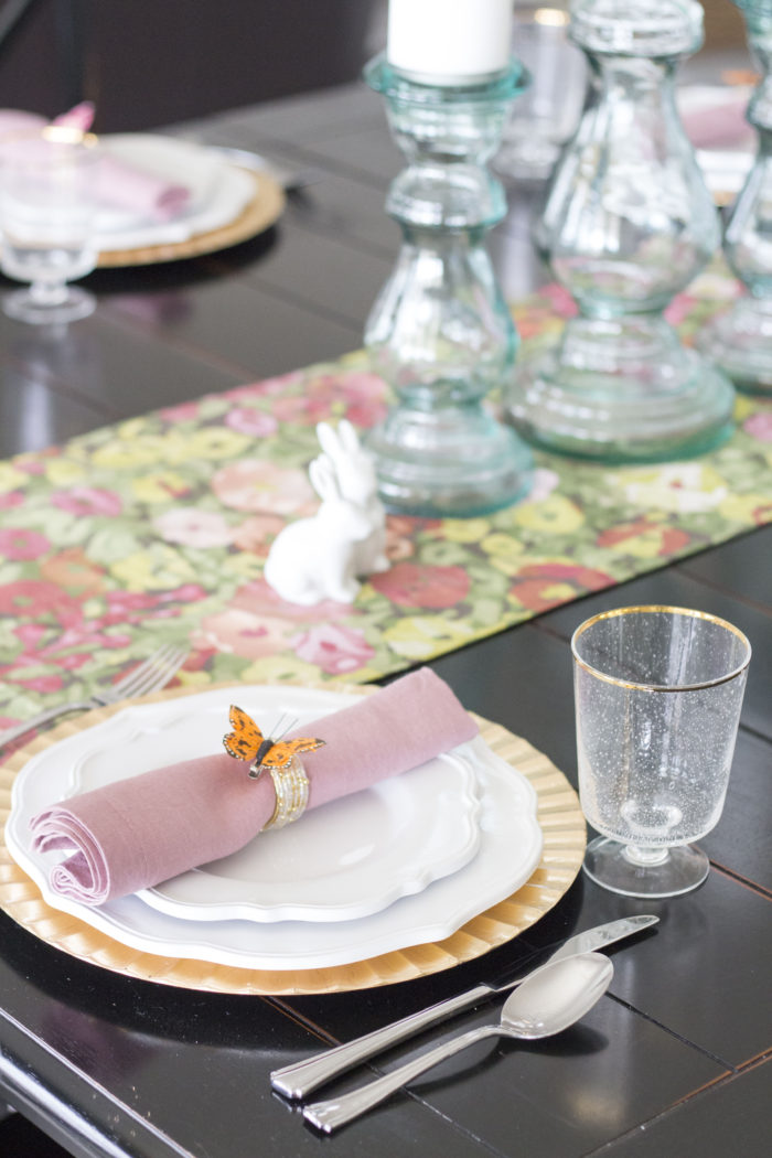 Easter Table Setting featured by top US life and style blog A Slice of Style