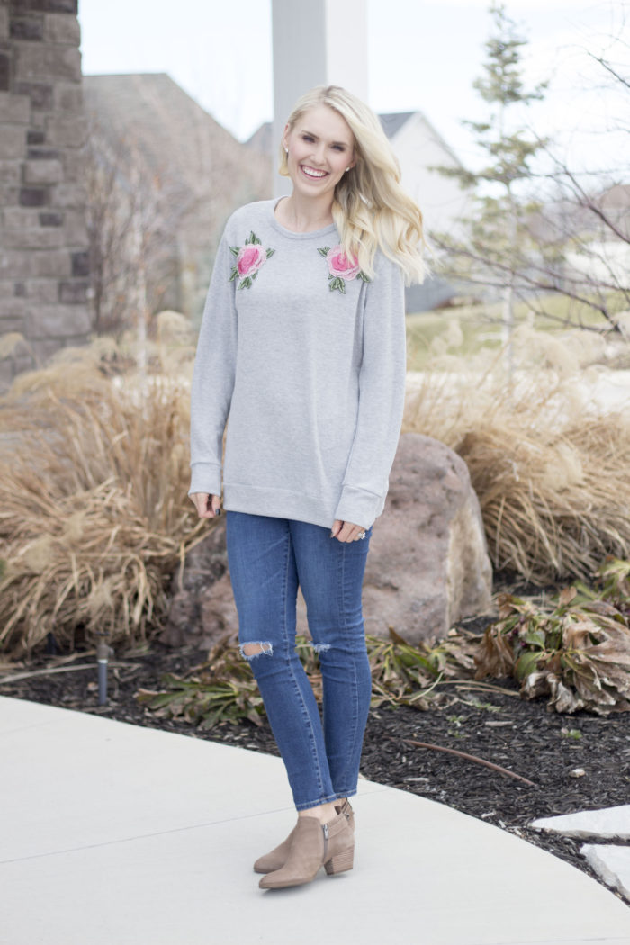 blush sweater