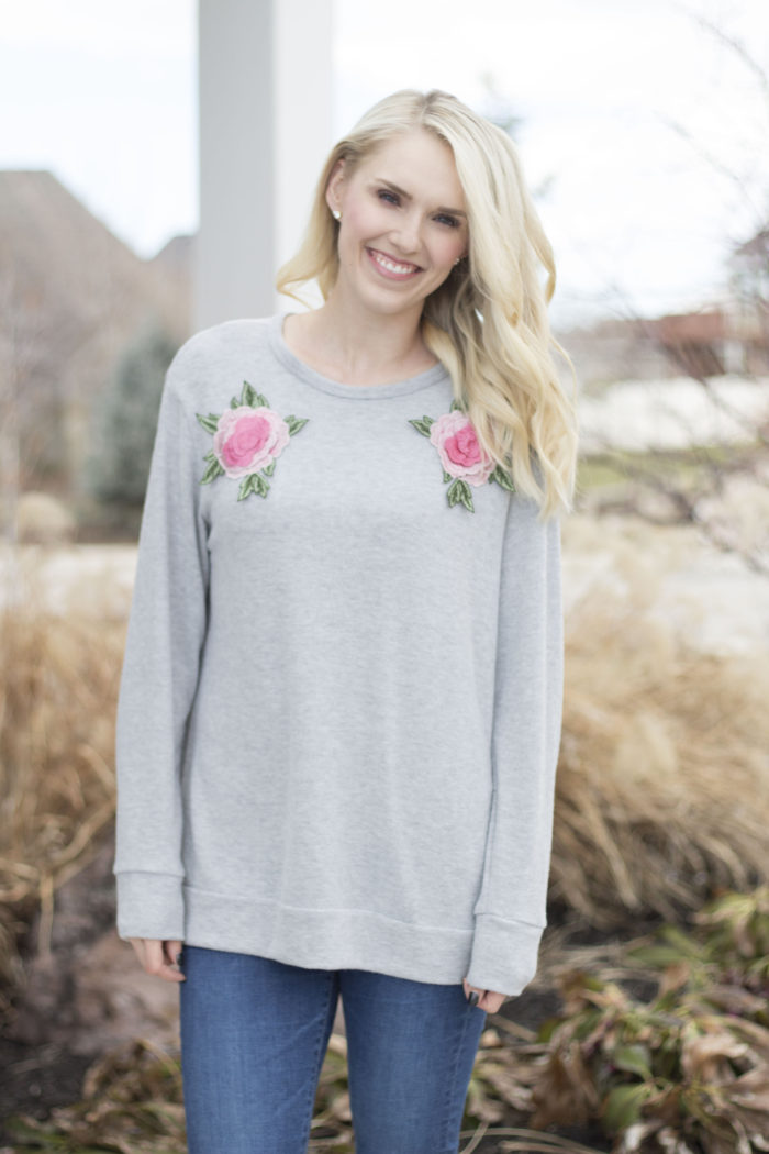 blush sweater