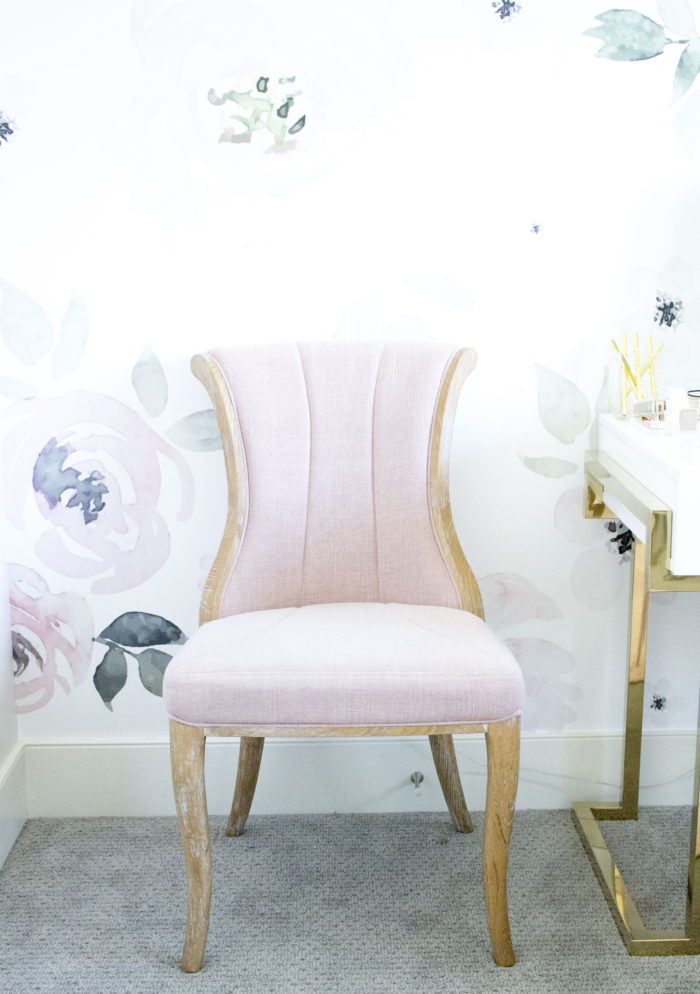 blush chair