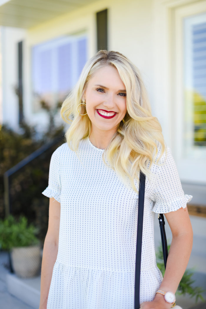 White Ruffle Sleeve Top - A Slice of Style