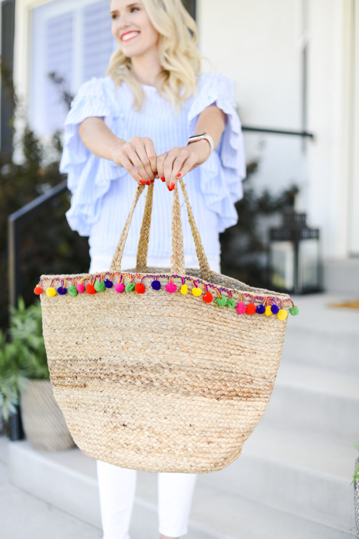 straw beach bag nordstrom