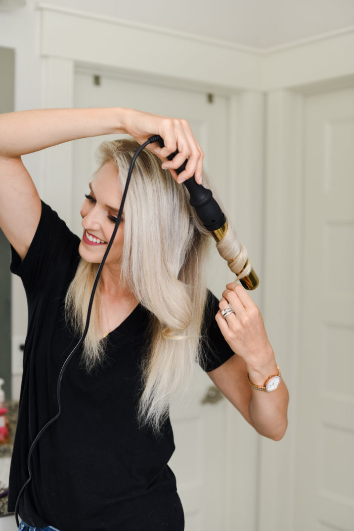 How to Curl Your Long Hair + Add a lot of Body featured by top Utah beauty blog, A Slice of Style