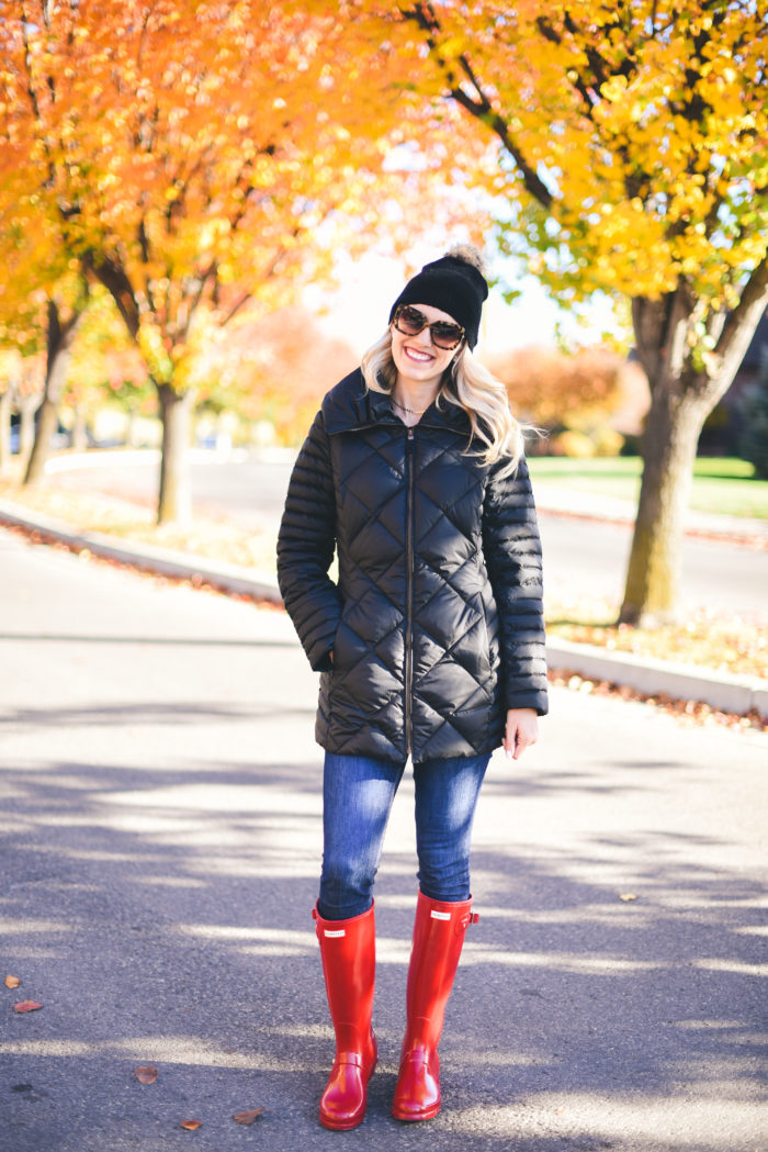 women black coat