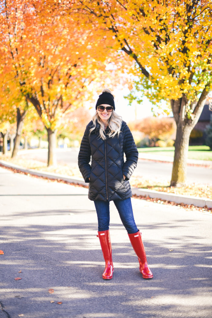 women black coat