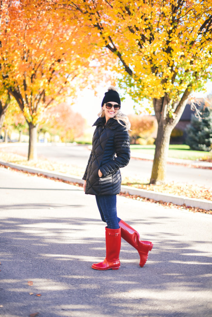 women black coat