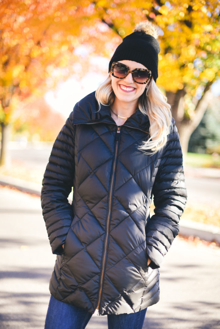 women black coat