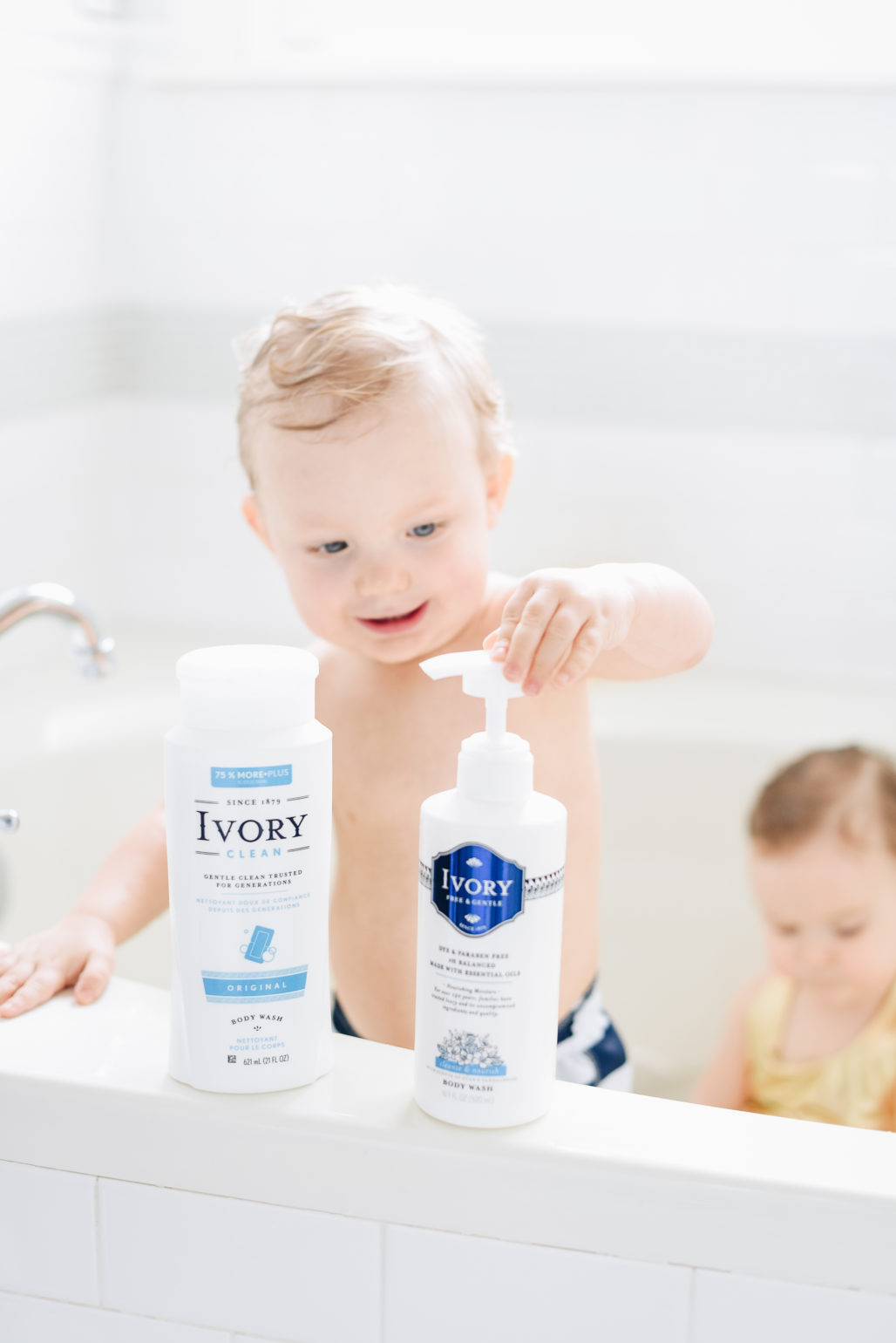 Bath Time with the Babies and Ivory Soap! The Products Smell so Good!