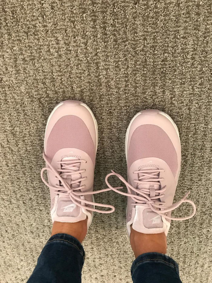 blush pink nikes