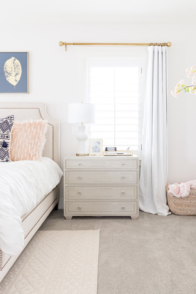 Stunning white master bedroom ideas featured by top Utah life and style blog, A Slice of Style