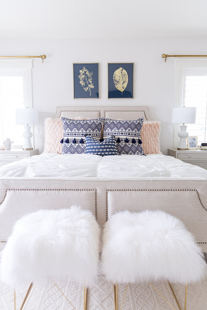 Stunning white master bedroom ideas featured by top Utah life and style blog, A Slice of Style