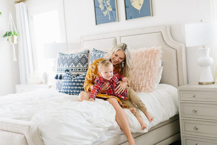 Stunning white master bedroom ideas featured by top Utah life and style blog, A Slice of Style