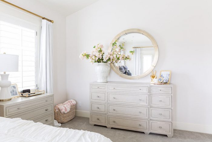 Stunning white master bedroom ideas featured by top Utah life and style blog, A Slice of Style