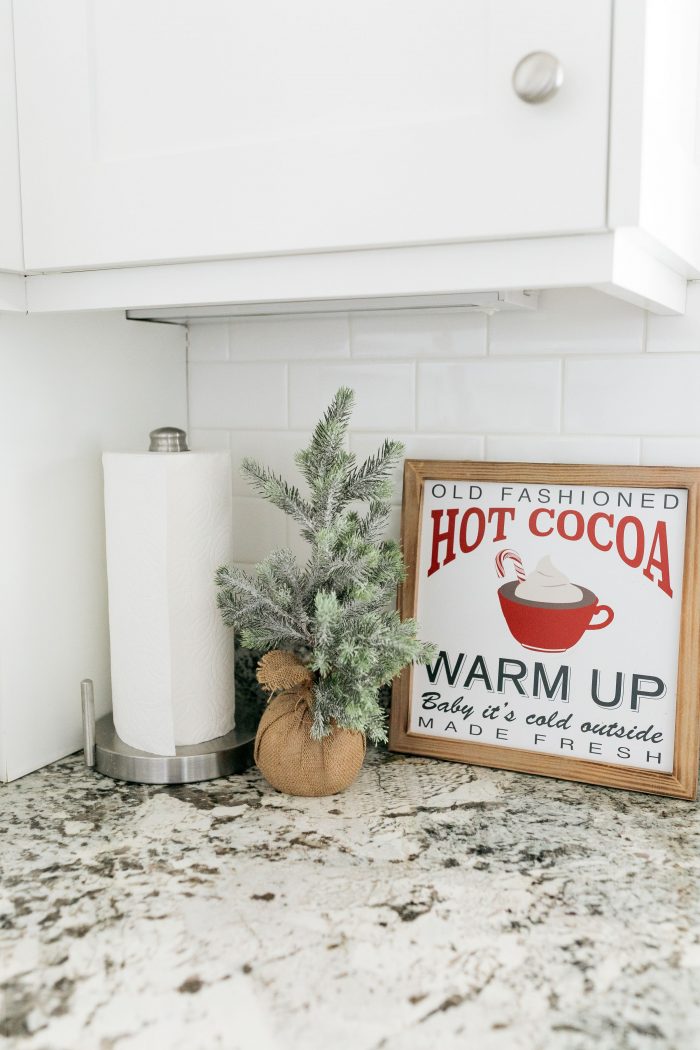 Modern Christmas Kitchen Decor with a Vintage Feel - A Slice of Style