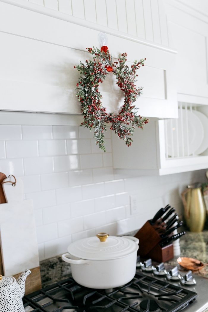 Modern Christmas Kitchen Decor with a Vintage Feel - A Slice of Style