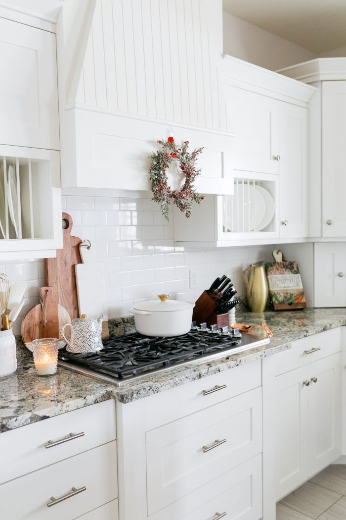 Modern Christmas Kitchen Decor with a Vintage Feel - A Slice of Style