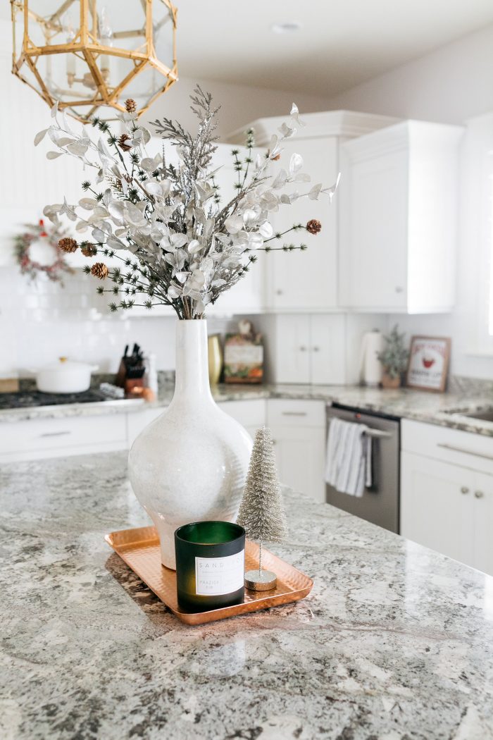 Modern Christmas Kitchen Decor with a Vintage Feel - A Slice of Style