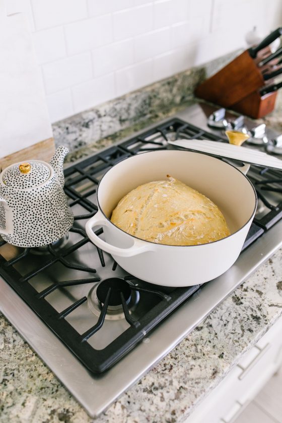Easter Essentials by popular Utah lifestyle blog, A Slice of Style: image of artisan bread in pot. 
