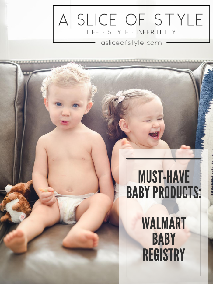 Walmart Baby Registry Must-Have by popular Utah life and style blog, A Slice of Style: image of fraternal boy and girl twins sitting on a couch in diapers.