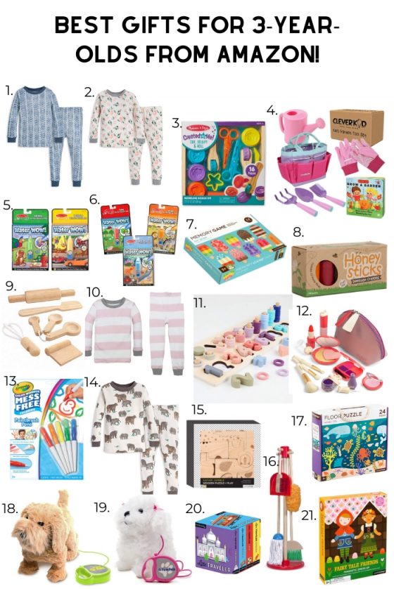 Holiday Gift Guide: Best Gifts for 3 Year Olds from Amazon!