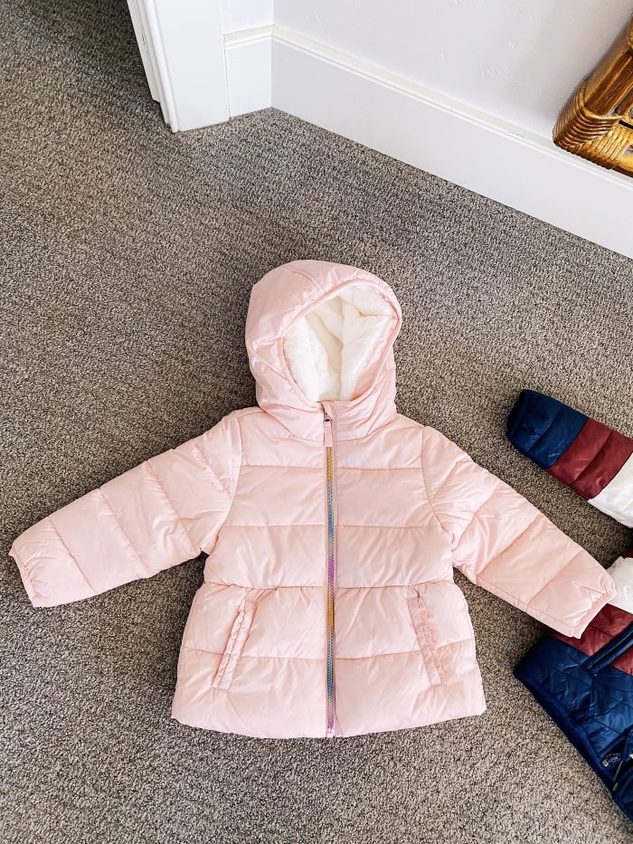 Walmart Fashion January Haul! by popular Utah mom style blog, A Slice of Style: image of The Children's Place Baby Toddler jacket.