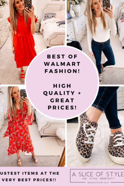 Walmart Fashion Haul for February featured by top Utah mom fashion blog, A Slice of Style.