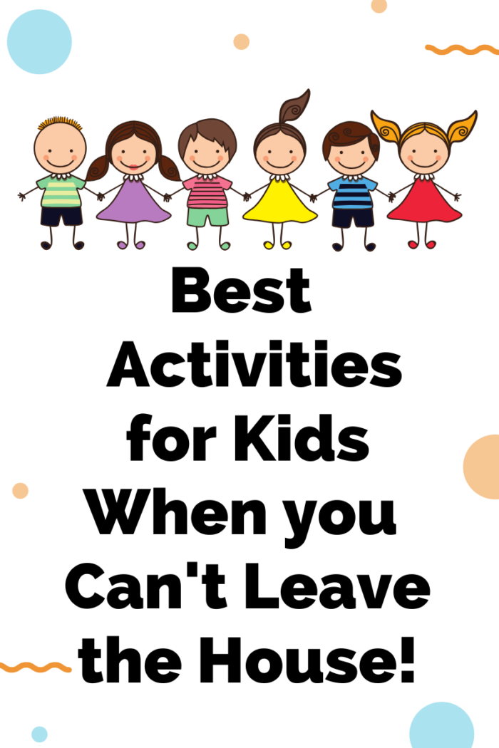 Fun Activities for Kids at Home by popular Utah lifestyle blog, A Slice of Style: digital flyer advertising the best activities for kids when you can't leave the house