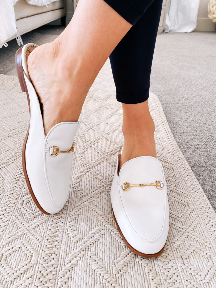 Amazon haul by popular Utah fashion blog, A Slice of Style: image of a woman wearing Amazon Sam Edelman Women's Linnie Mules