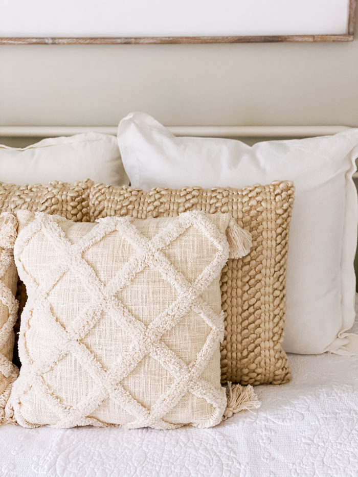 Affordable Farmhouse Guest Bedroom furniture and decor featured by top Utah lifestyle blogger, A Slice of Style.