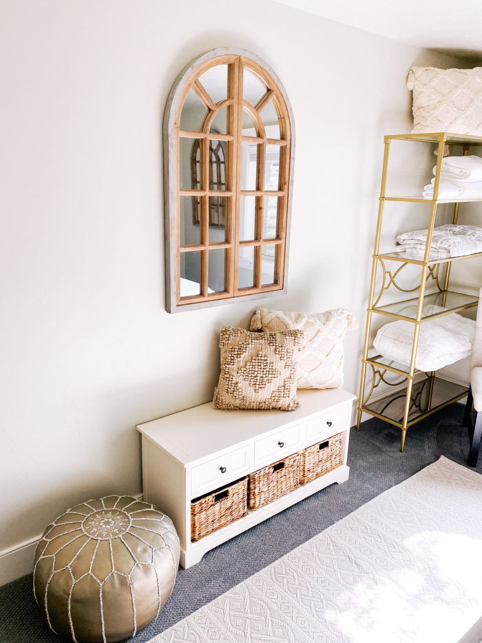 Affordable Farmhouse Guest Bedroom furniture and decor featured by top Utah lifestyle blogger, A Slice of Style.