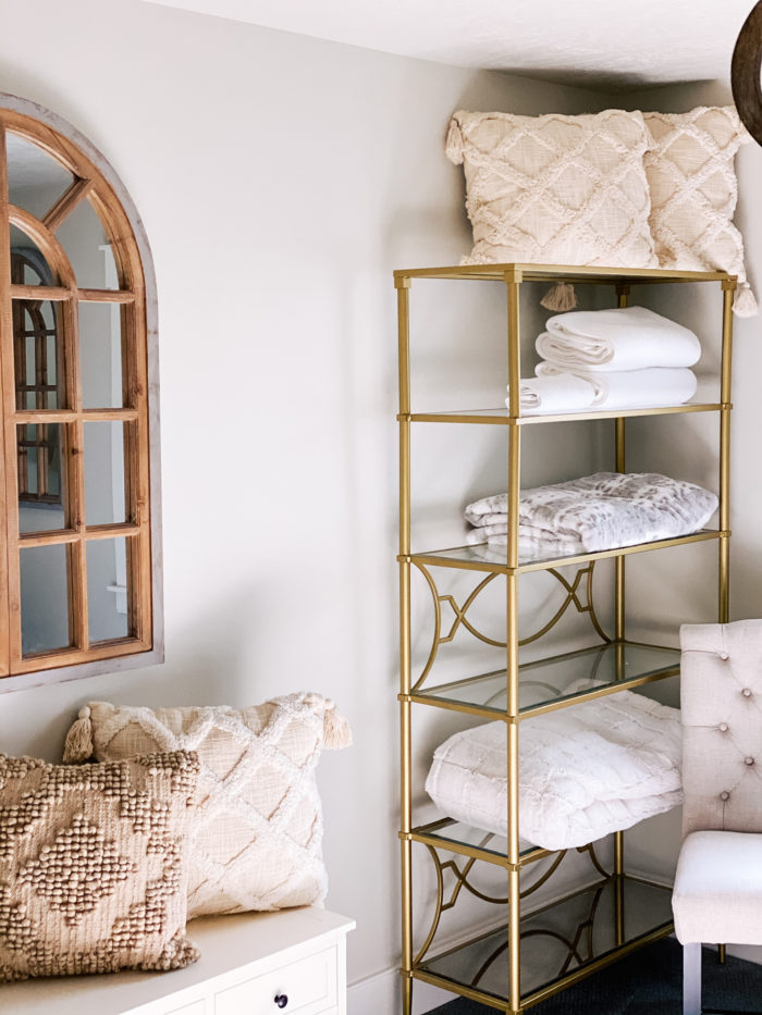 Affordable Farmhouse Guest Bedroom furniture and decor featured by top Utah lifestyle blogger, A Slice of Style.